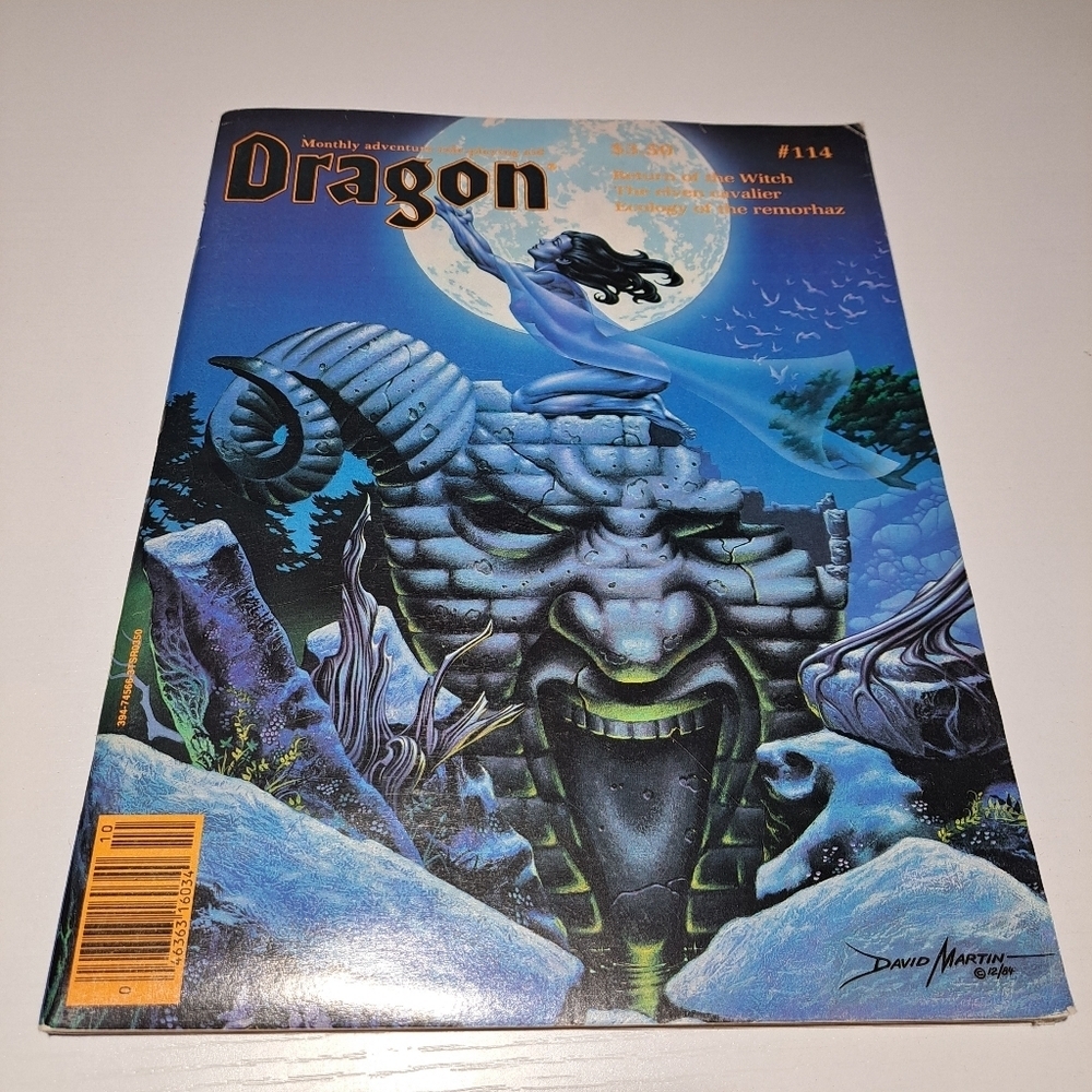 The Dragon Magazine Issue 114 October 1986 vintage D&D